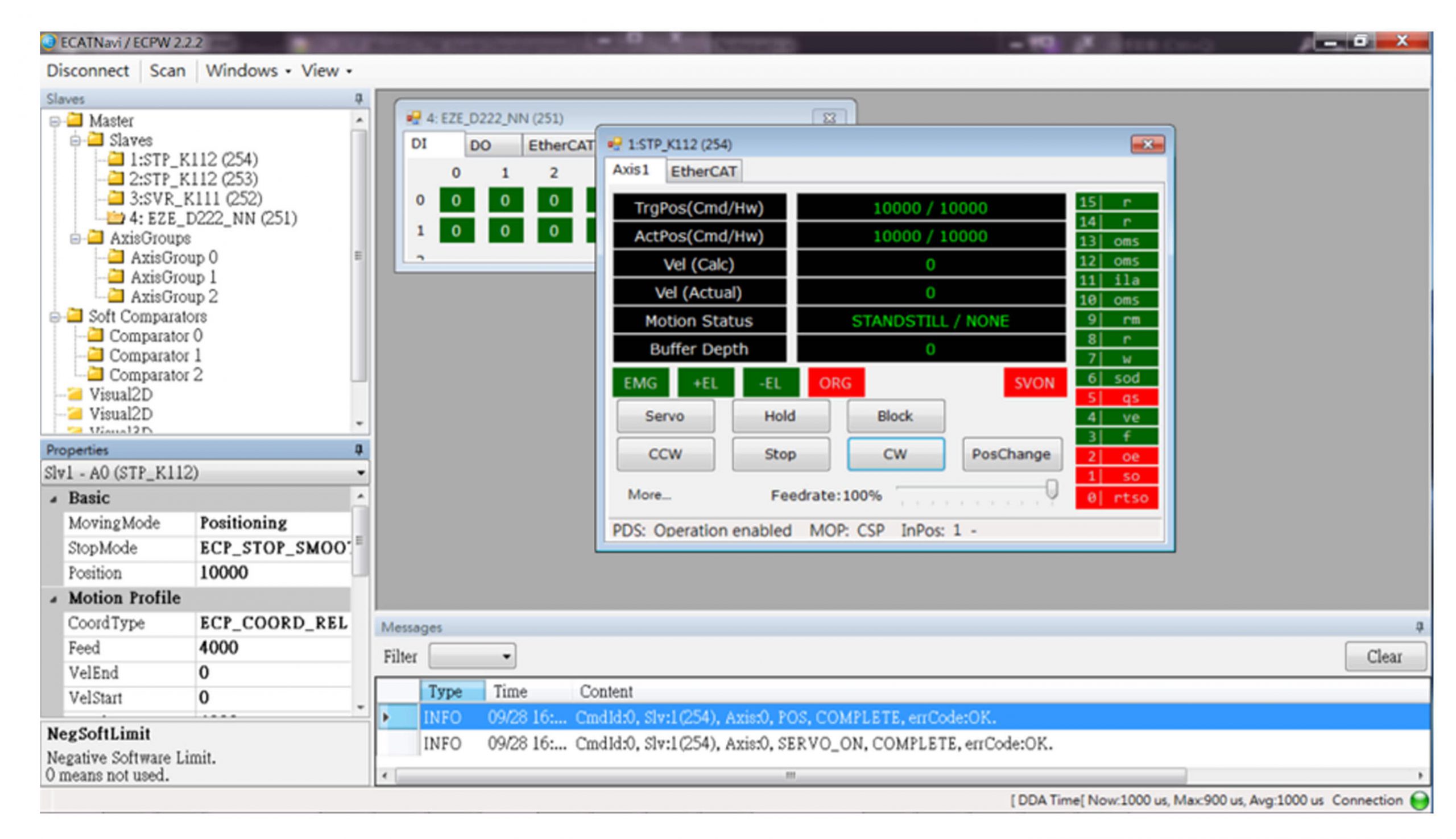 ECATNavi an GUI Tool Application, written in C#, in order to demotestsimulate various functions of ECPW Library