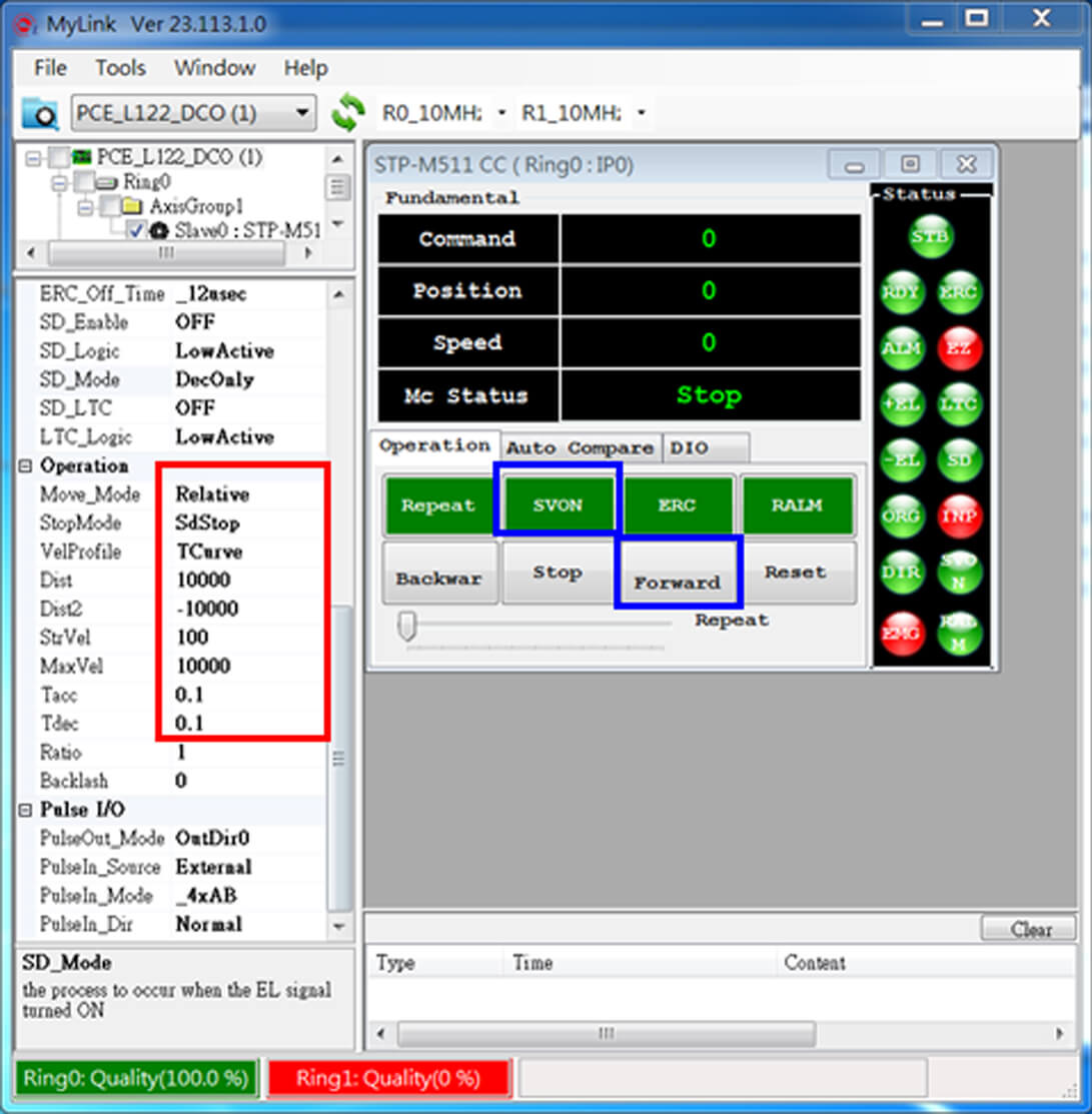 MyLink Tool - How to Execute Home - EtherCAT I/O Solutions-Taiwan Pulse ...