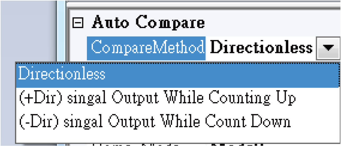 MyLink工具-如何實現單軸 系列之Compare Trigger Out_Auto CMP Trigger Out相關設定_CompareMethod